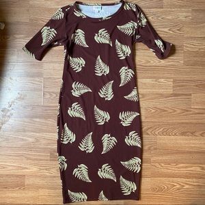 🍋 LuLaRoe Fern Print Julia Dress